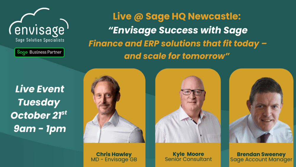 Sage Intacct & Sage 200 Live Event, perfect for businesses looking for a sage 50 upgrade